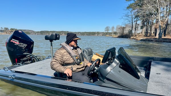 Fisherman Brad Stalnaker, a regular at Lake Oconee, has helped in the search for missing Atlanta boater Gary Jones. (Joe Kovac Jr / AJC)