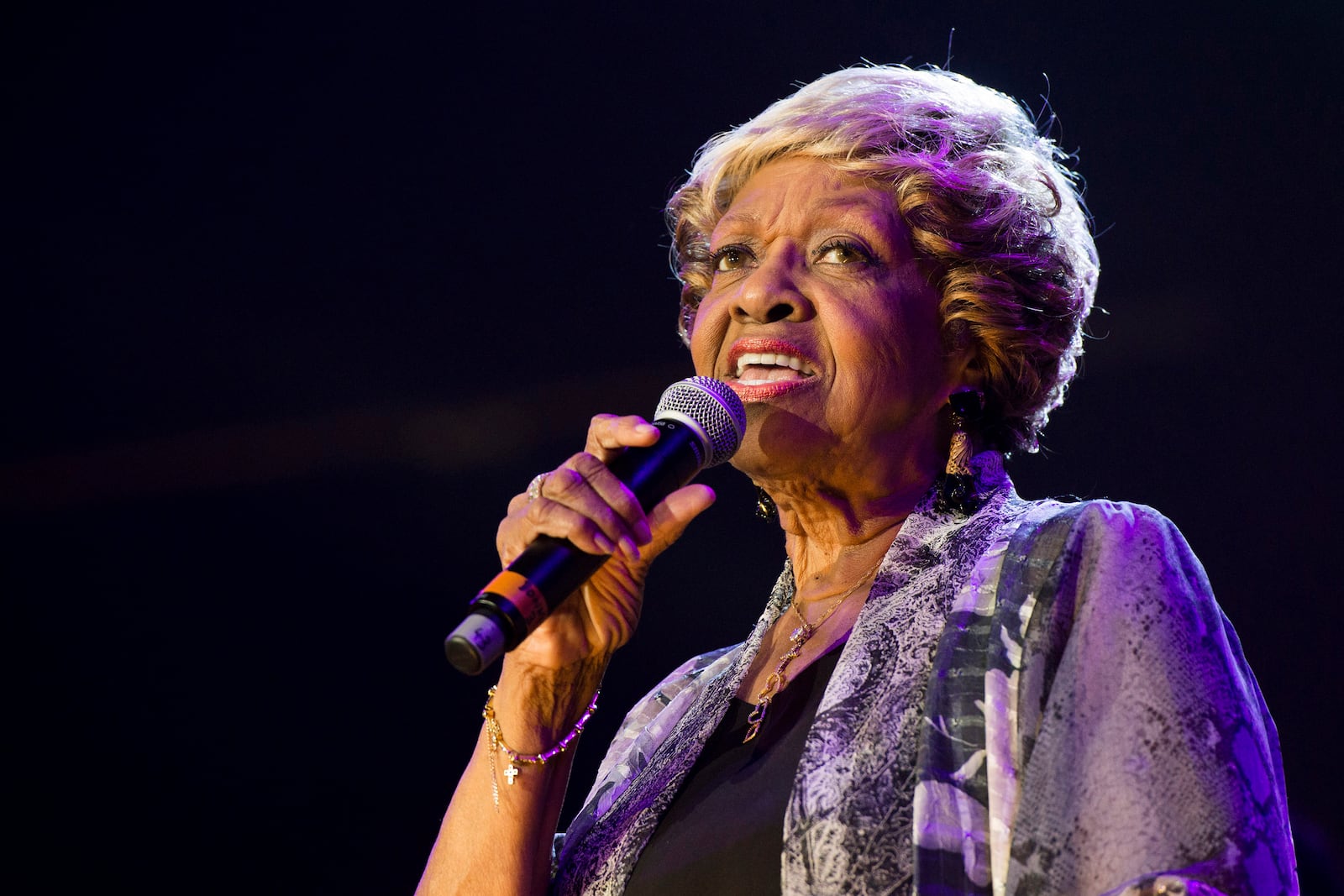 Cissy Houston performs during McDonald's Gospelfest 2013 on May 11, 2013 in Newark, N.J. Houston, the mother of Whitney Houston and a two-time Grammy winner who performed alongside superstar musicians like Elvis Presley and Aretha Franklin, died Monday, Oct. 7, 2024, in her New Jersey home. She was 91. (Photo by Charles Sykes/Invision/AP, File)