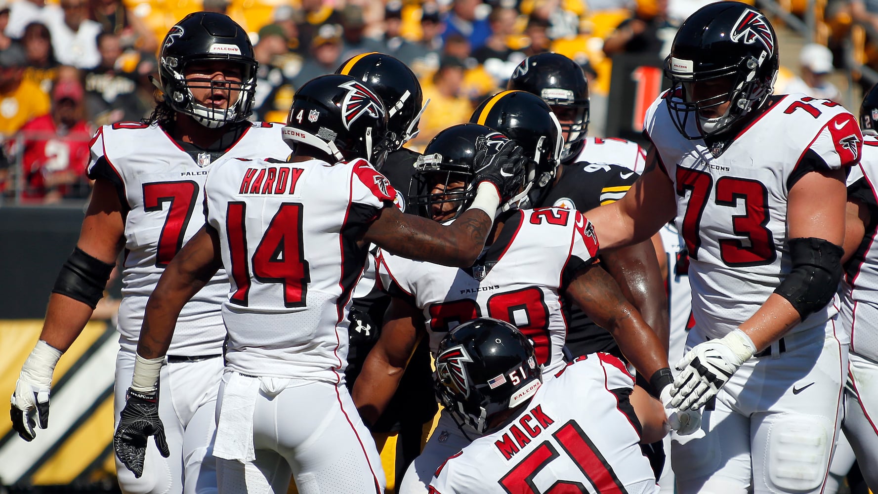 Photos: Falcons take on Steelers in exhibition game