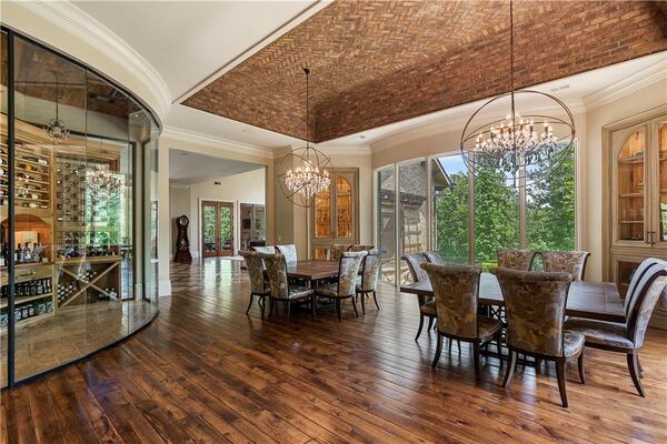 Chipper Jones' home includes an expansive dining room and wine storage room. PHOTOS: ILYA ZOBANOV/GOLD LENS MEDIA(3)