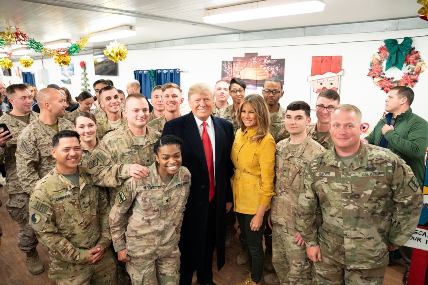 Trump makes unannounced visit to troops in Iraq