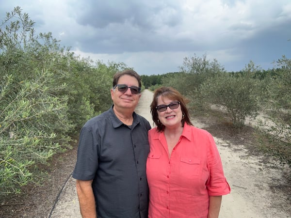 Curtis and Tracy Poling established Woodpecker Trail Olive Farm in 2014.  (Courtesy of Woodpecker Trail Olive Farm)