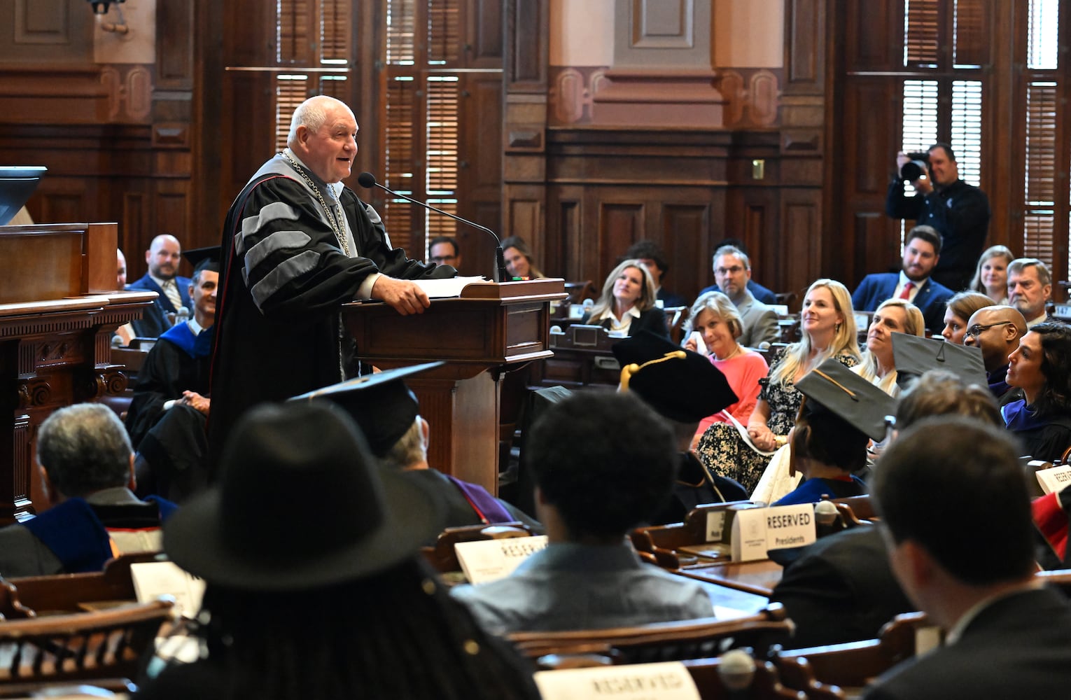 Inauguration held for university system chancellor Sonny Perdue