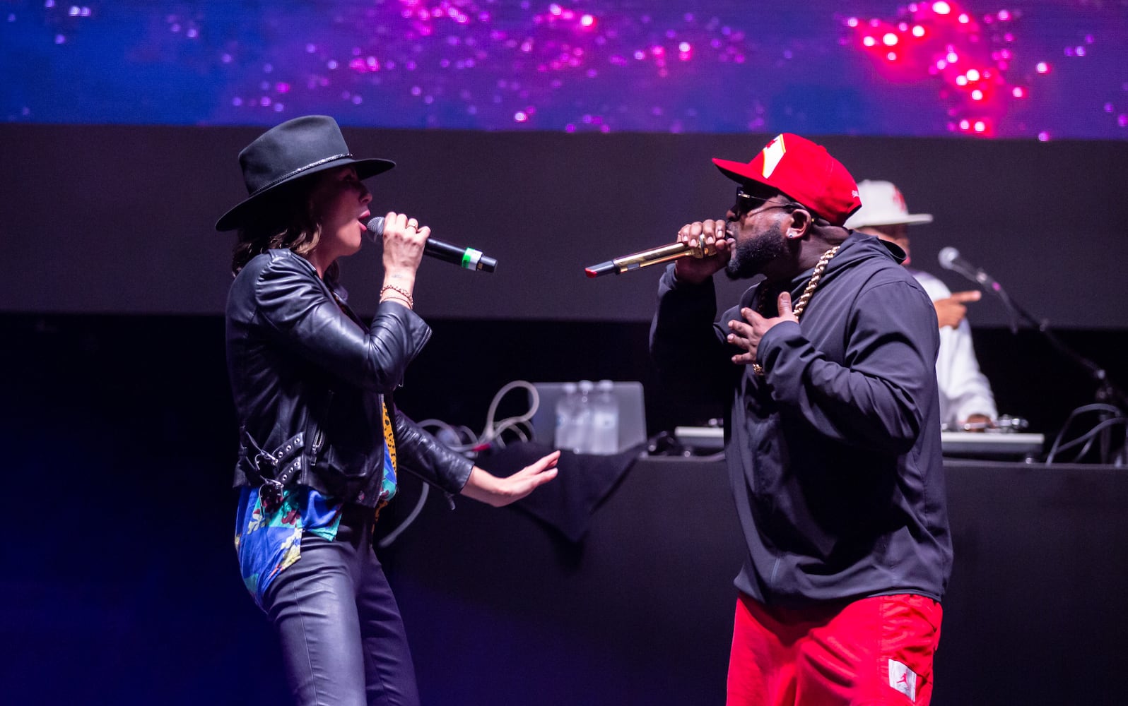 Big Grams – Big Boi’s pairing with trip-hop duo Phantogram (Sarah Barthel and Josh Carter) -  played the final show of the "Big Night Out" concert series at Centennial Olympic Park on Oct. 25, 2020.