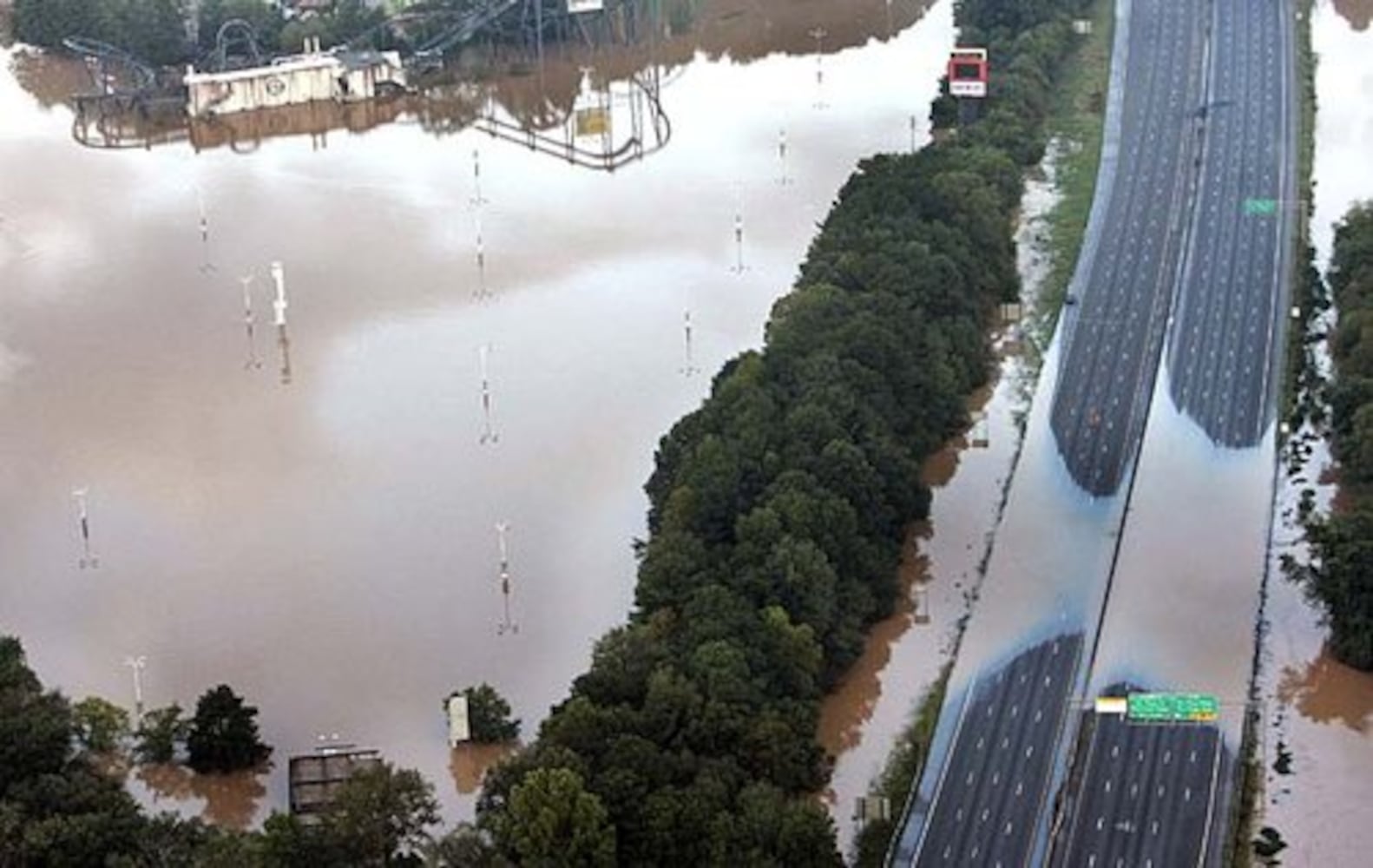 Atlanta flooding: Aerial photos