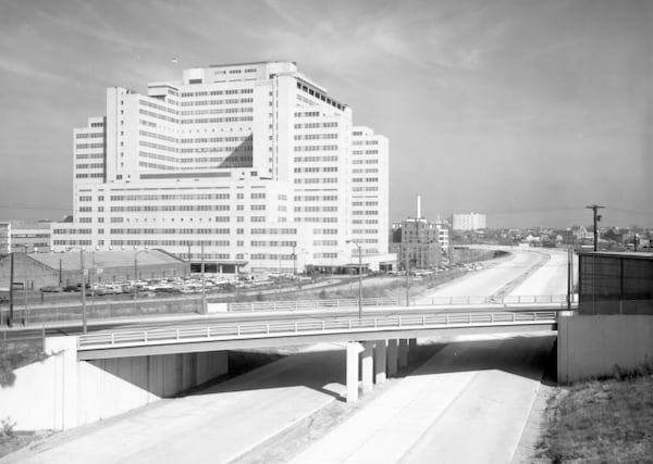 Most abortions in Georgia in the late 1960s and early 1970s were filtered through Atlanta's Grady Memorial Hospital (seen here in 1962), which imposed an unspoken, unofficial quota of six abortion procedures per month, according to Georgia Tech archivist Alex McGee. (Kenneth Rogers / AJC archive at GSU Library AJCN048-027b)