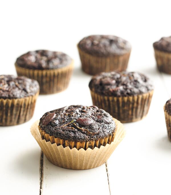 Though "Betty Crocker Best 100" calls them Gluten-Free Chocolate-Zucchini Muffins, you'll be tempted to have them for dessert. (Courtesy of General Mills)