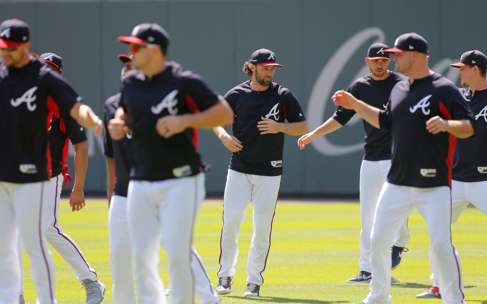 Photos: Braves get in some practice before the playoffs