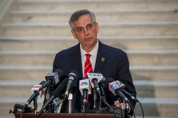 Georgia Secretary of State Brad Raffensperger testified for more than four hours this week before the U.S. House commission that is investigating the Jan. 6 insurrection at the Capitol. (Alyssa Pointer/Atlanta Journal-Constitution/TNS)