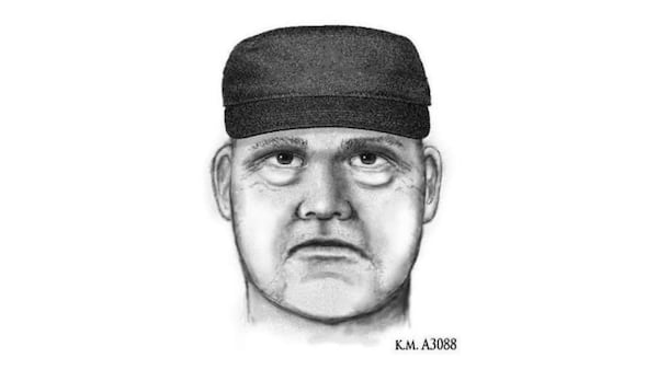 This image released by the Phoenix Police Department shows a sketch of the suspect in the first of three shooting deaths in Phoenix. It shows a white man wearing a dark hat. The shooting death of a prominent forensic psychiatrist, Dr. Steven Pitt, who assisted in high-profile murder cases including serial killings in Phoenix is connected to the killings of two paralegals, said authorities, who were investigating Saturday, June 2, 2018, whether a fourth homicide was also related.