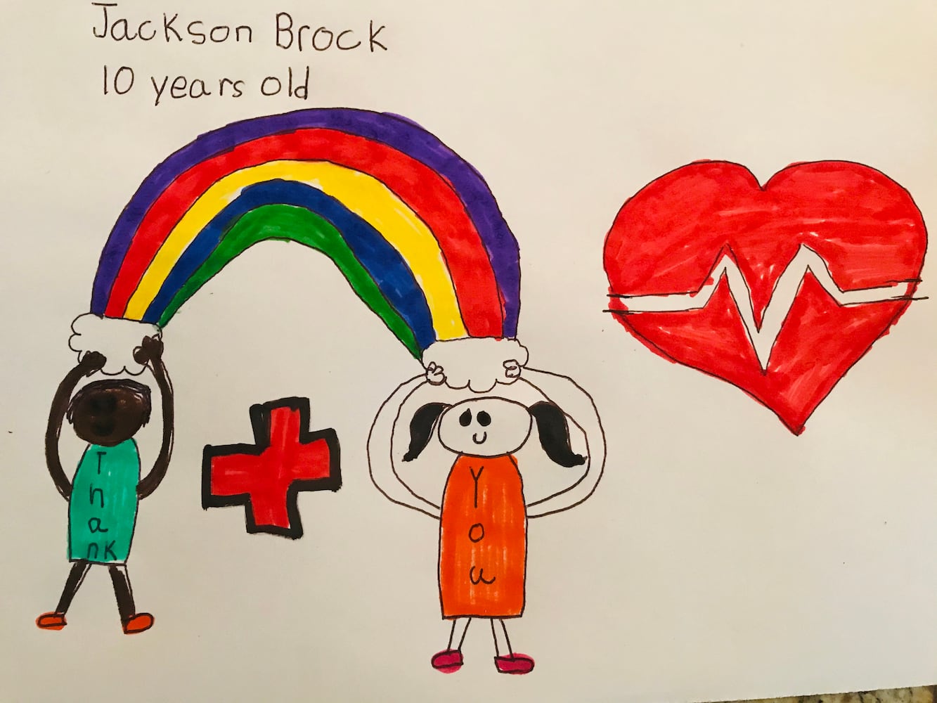 Art from the Heart: Kids thank front-line health care workers