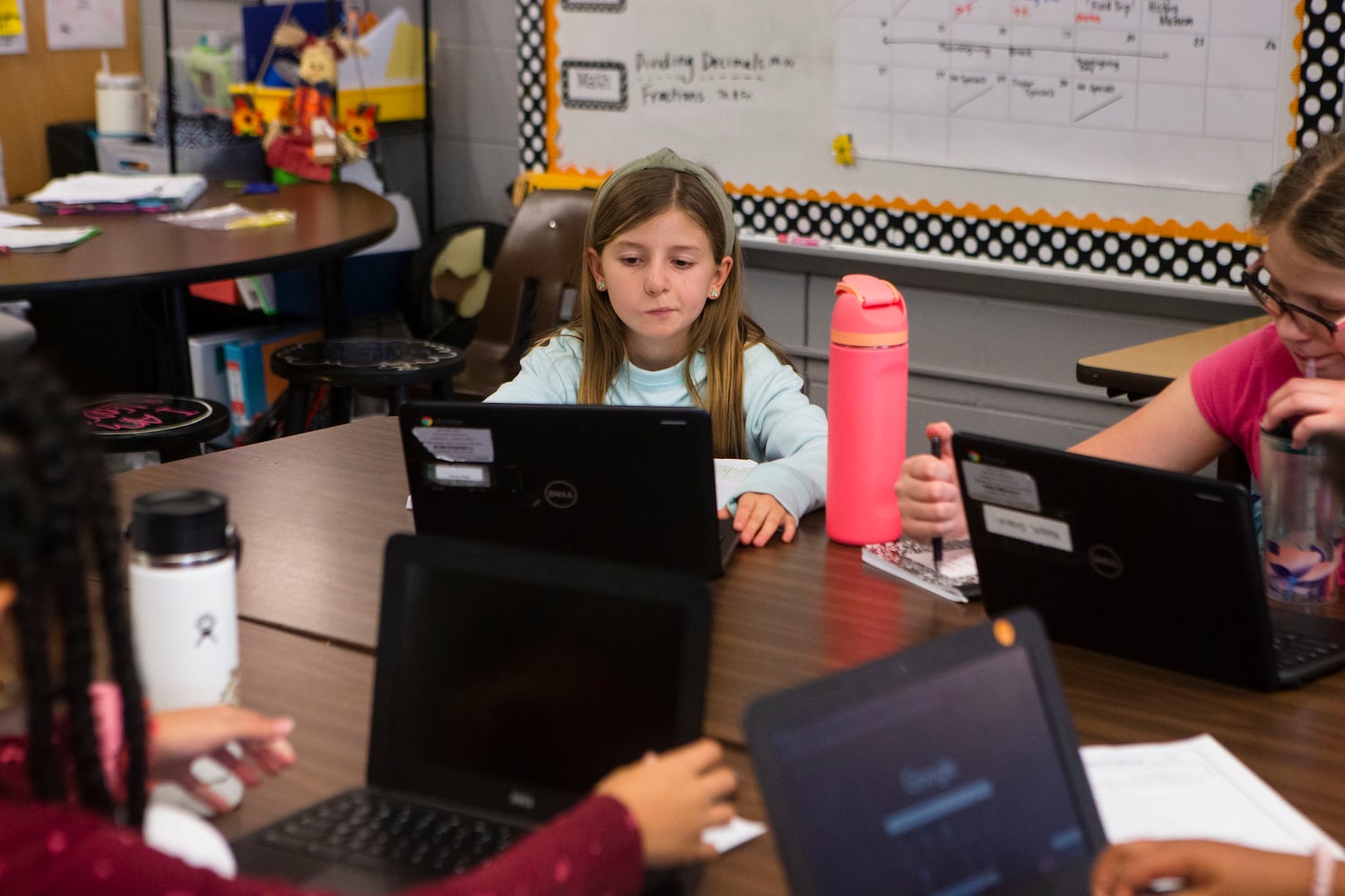 Penny Davis takes a quiz  during class on Wednesday, November 16, 2022, at Hickory Hills Elementary School in Marietta, Georgia. Marietta City Schools, like schools across the country, are working to overcome learning loss caused by the pandemic. CHRISTINA MATACOTTA FOR THE ATLANTA JOURNAL-CONSTITUTION