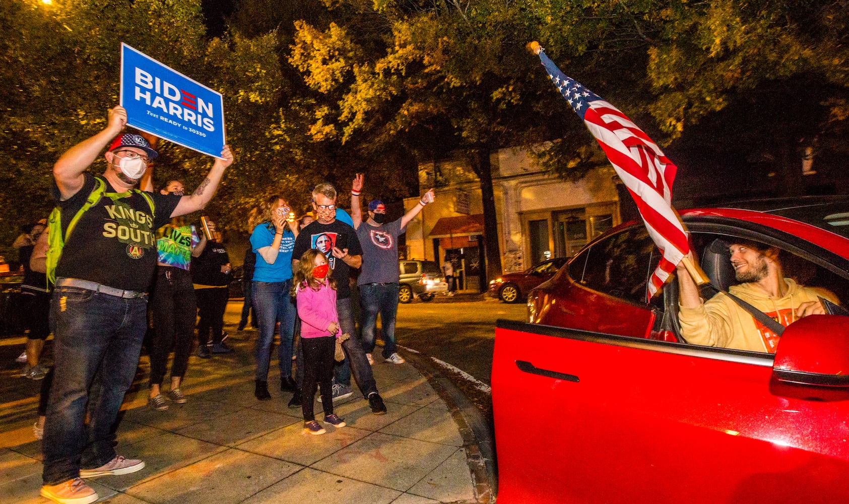 president elect Biden celebration