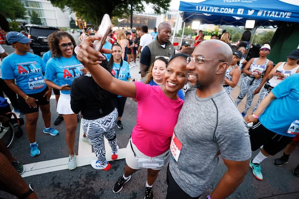 Democratic U.S. Sen. Raphael Warnock's reelection bid faces the challenge of serving as a proxy for a president unpopular in Georgia. His Republican opponent, Herschel Walker, makes this claim in some digital ads: “If this campaign is about the issues, Warnock will lose.” (Miguel Martinez / Miguel.Martinezjimenez@ajc.com)