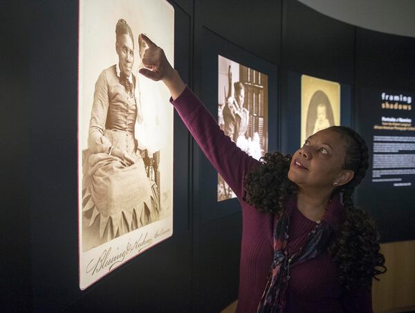 Emory Professor Kimberly Wallace-Sanders , curator of the ‘Framing Shadows’ exhibit, says, “if we stay with the discomfort of looking at these photos, what you’ll get is a revealed humanity.”