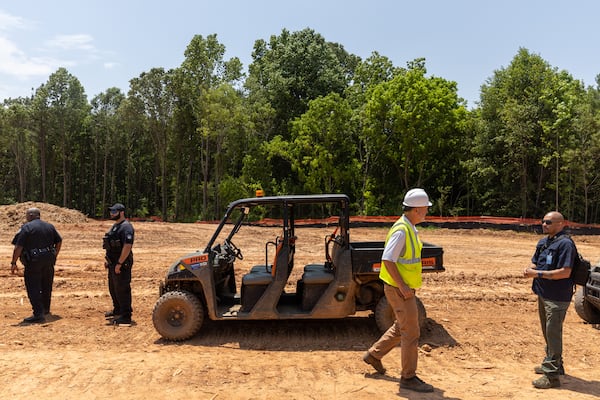 The Atlanta Police Department and Atlanta Fire Rescue hosted a media tour of the Atlanta Public Safety Training Center Site in Atlanta on Friday, May 26, 2023. The area seen here will be open to the public and contain an academic building. (Arvin Temkar / arvin.temkar@ajc.com)