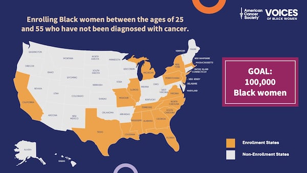 The American Cancer Society is launching a large behavioral and environmental population study of cancer risk in Black women in the United States.