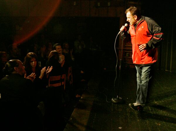 070208 SANDY SPRINGS, GA -- Comedian Colin Quinn performs at The Punchline comedy club in Sandy Springs, Ga. on Thursday, Feb. 8, 2007. The club is celebrating its 25th anniversary. ALLEN SULLIVAN/Special New York comic Colin Quinn at the Punchline back in 2007. CREDIT: Allen Sullivan/SPECIAL