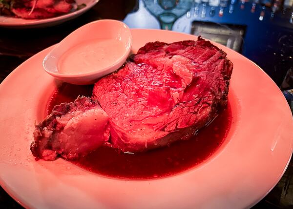 Prime rib is served on Fridays and Saturdays at Whoopsie's. Henri Hollis/henri.hollis@ajc.com