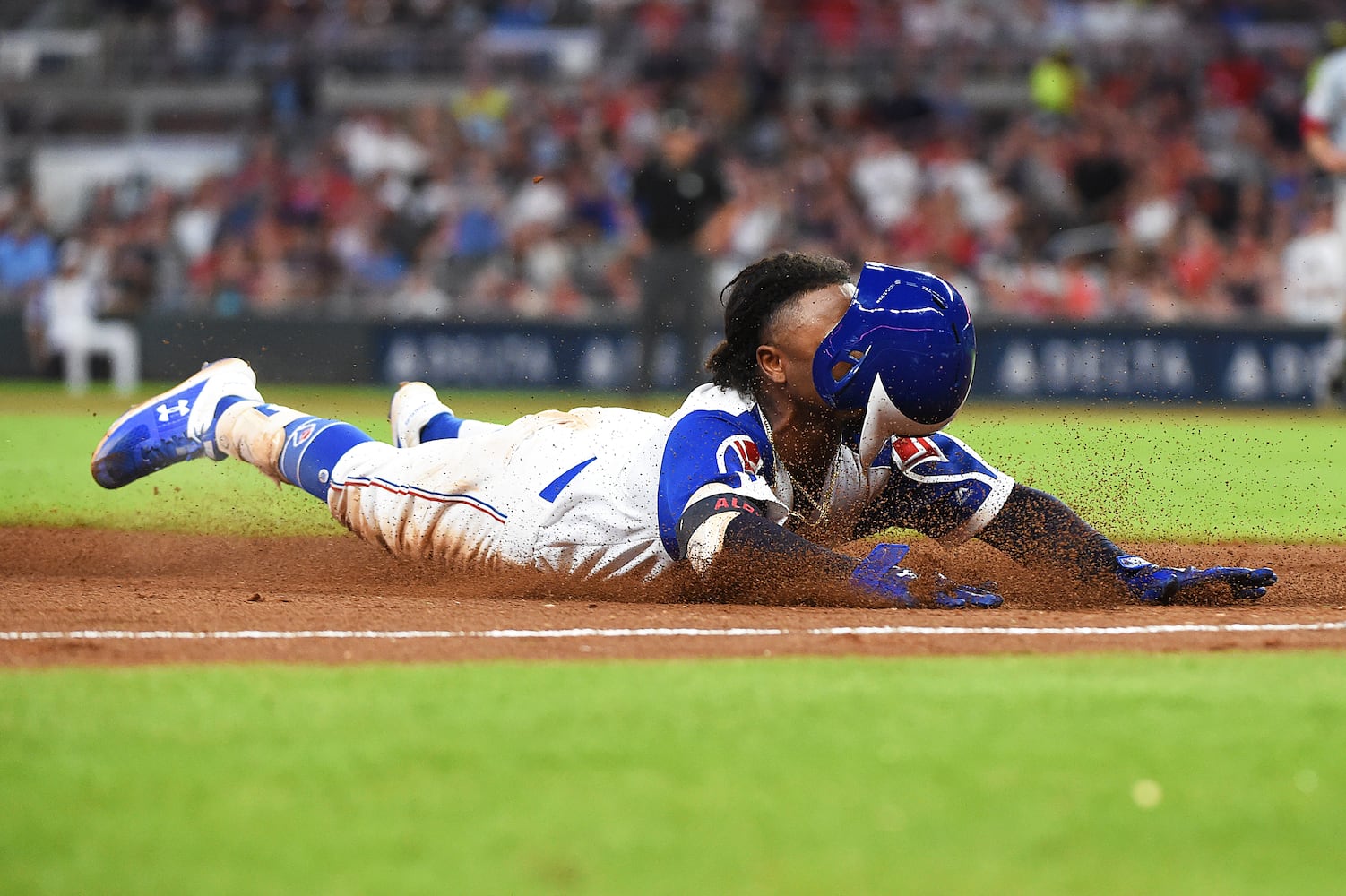 Photos: Ronald Acuna, Braves celebrate a walk-off win over the Reds