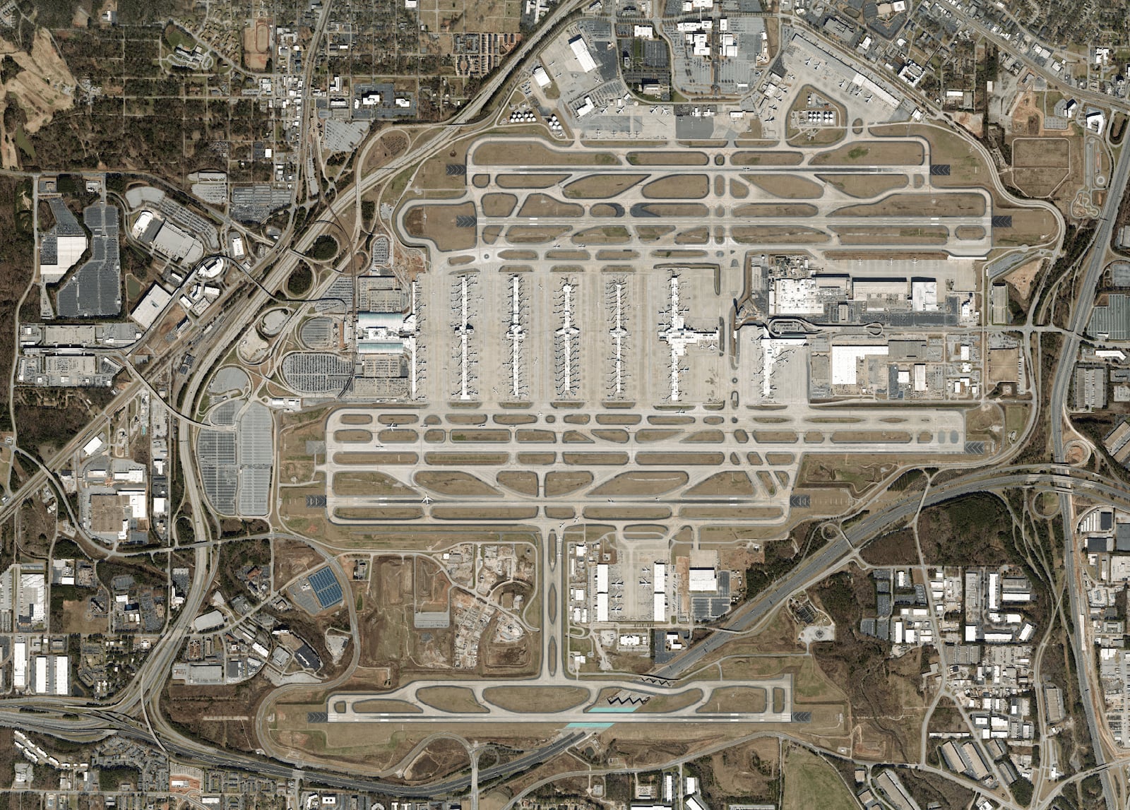 An aerial photo of Hartsfield-Jackson International Airport. Source: Hartsfield-Jackson