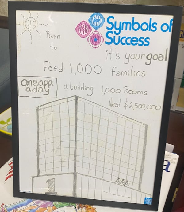 Sunny K. Park said, in the 1970s he sketched an office building and a vision of feeding 1,000 families. He estimated that he would need $2.5 million to do so, requiring he sell one life insurance policy per day. Credit: Adrianne Murchison