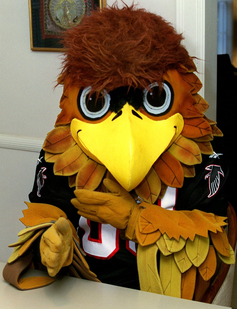 Atlanta Falcons mascot Freddie Falcon