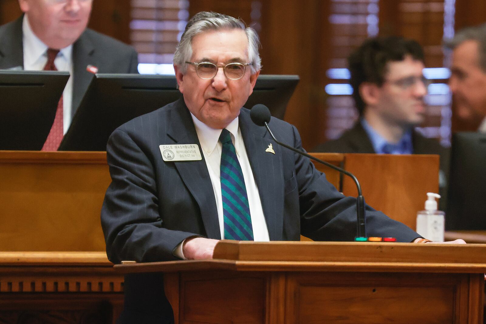 Rep. Dale Washburn, R-Macon, is reportedly abandoning an effort to keep Georgia on standard time all year round. (Natrice Miller / Natrice.miller@ajc.com)