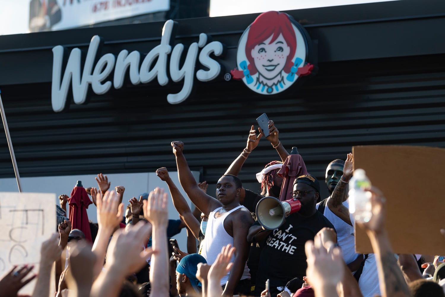 PHOTOS: Protesters gather in Atlanta over Friday’s police shooting