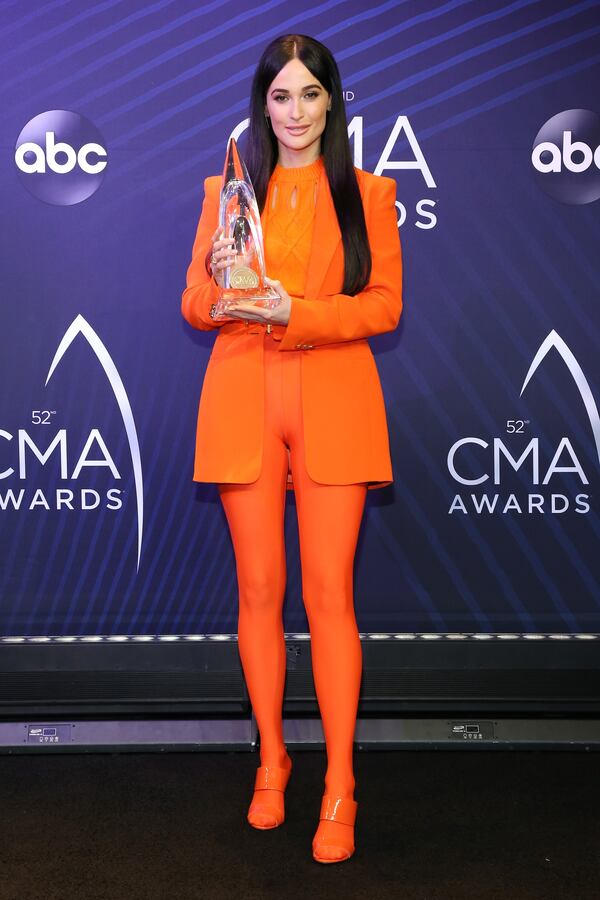 Kacey Musgraves scored her first-ever album of the year win at the CMA Awards. (Photo by Terry Wyatt/Getty Images)