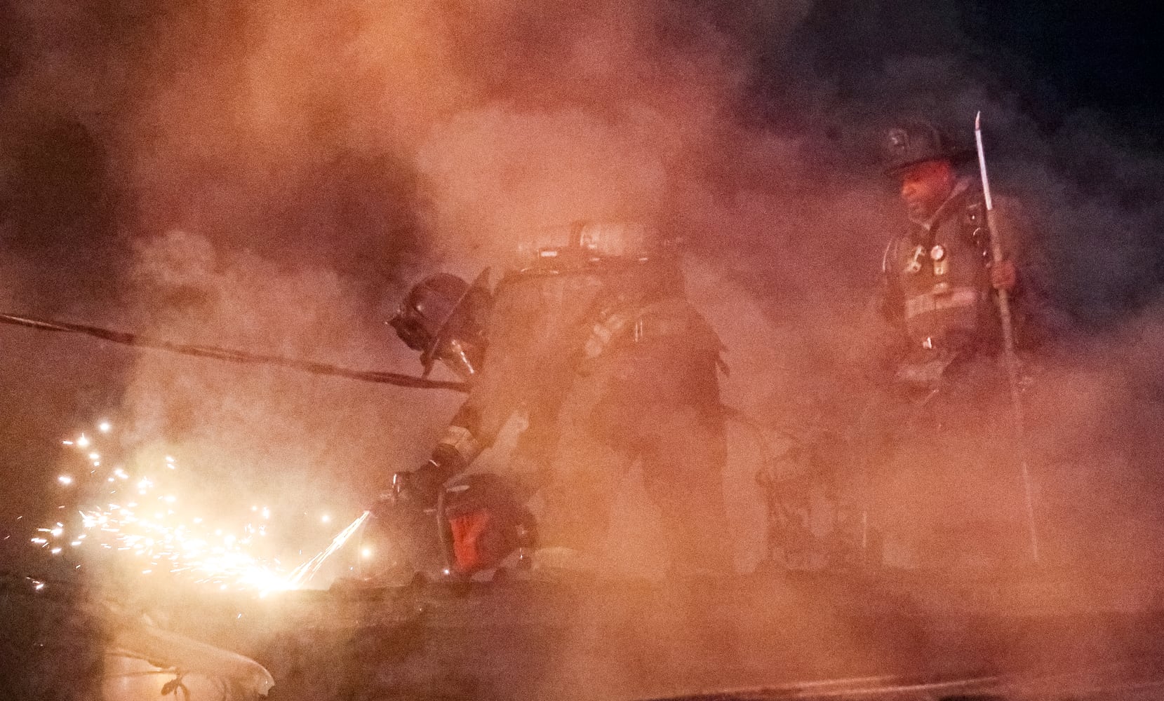 Fire broke out at the Buckhead Tin Lizzy’s Cantina on Tuesday morning, Sept. 20, 2022, sending huge flames shooting high above the roofline. (John Spink / John.Spink@ajc.com)

