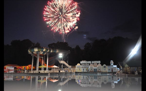 Six Flags Over Georgia boasts a fireworks show on July 4th and a couple nights before. Courtesy of Six Flags Over Georgia