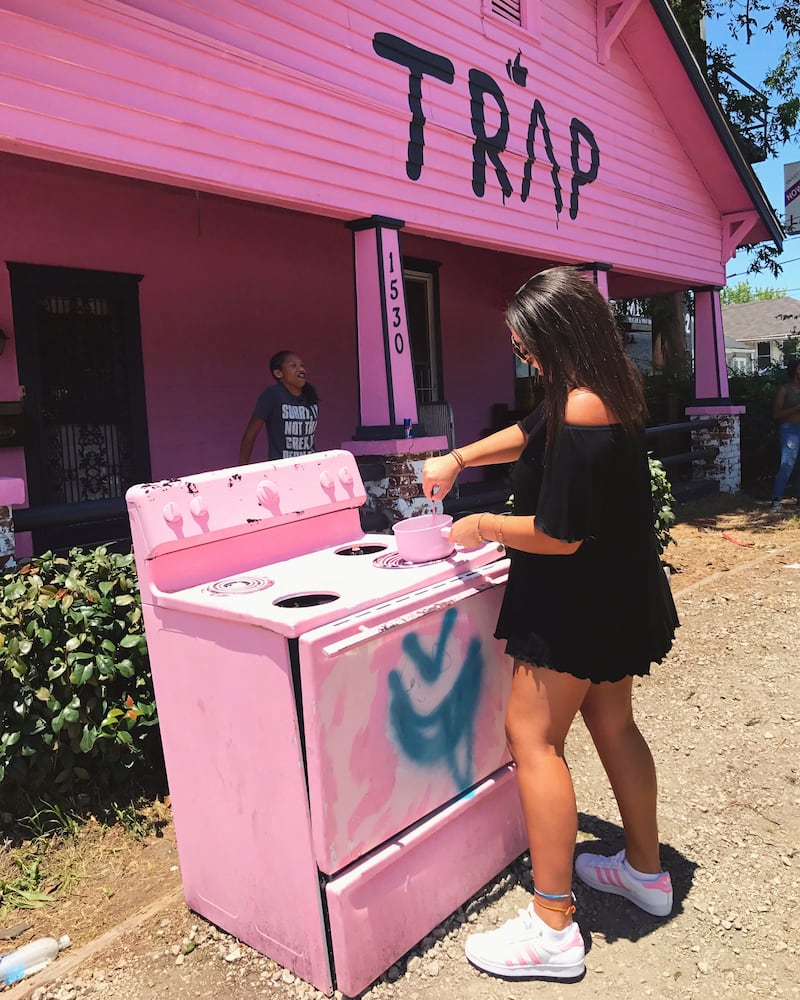 Photos: Atlanta pink trap house