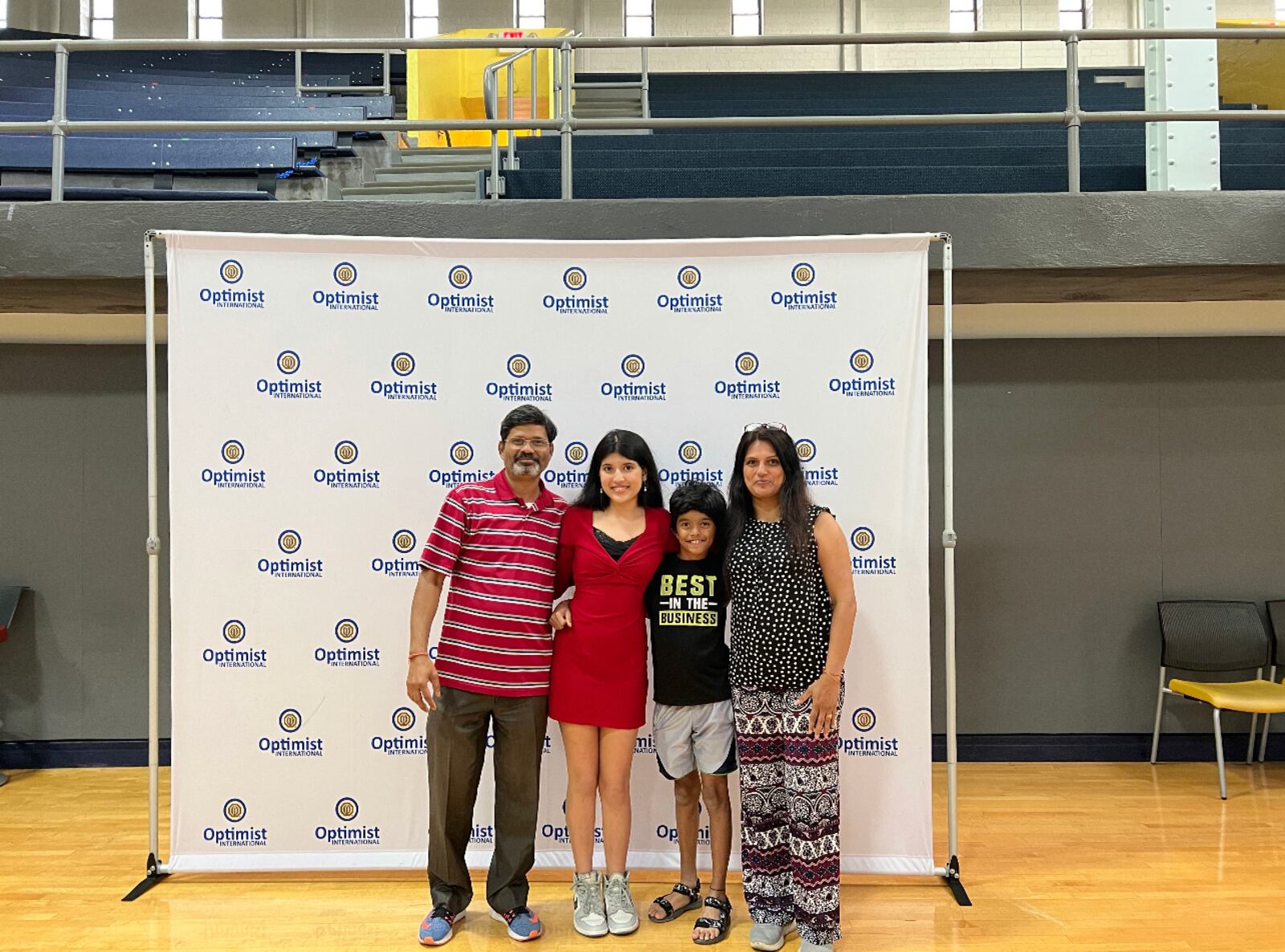 Optimist International World Oratorical Championship at Saint Louis University in St. Louis, Missiouri. Samiksha won the world championship in July.