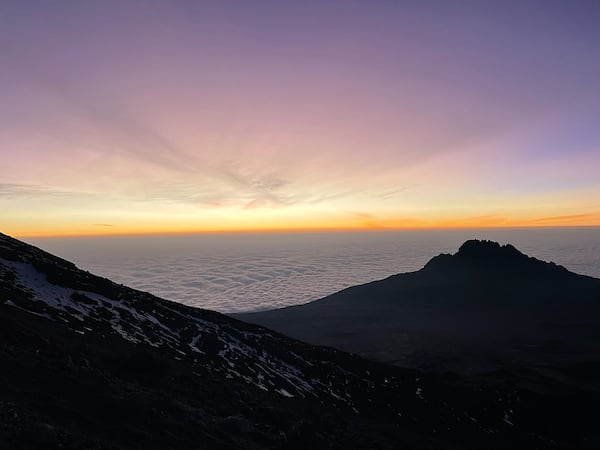 The horizon is seen from Mount Kilimanjaro in Tanzania. Christy Howard, a 50-year-old Chattanoogan with epilepsy, climbed Mount Kilimanjaro in July. (Contributed photo)