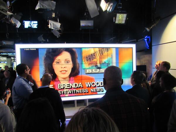  The crowd watches Shirek's tribute, including copious amounts of video of Wood in her earlier days. CREDIT: Rodney Ho/rho@ajc.com