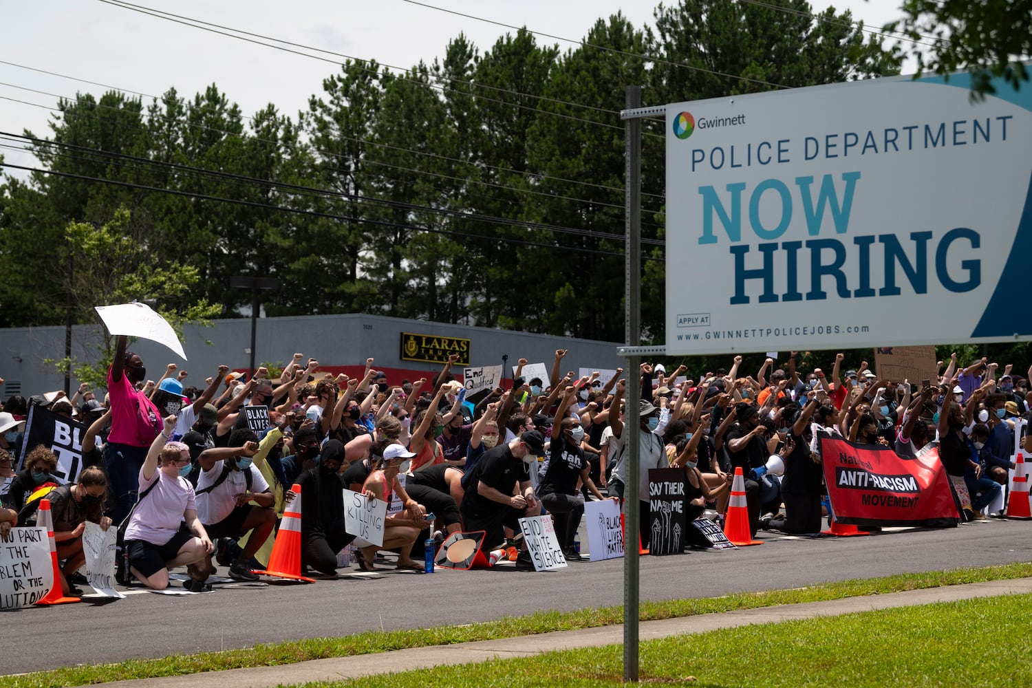 PHOTOS: Protesters gather at Gwinnett Place Mall