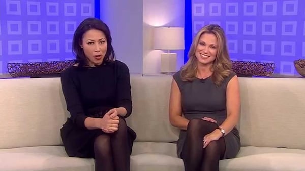 Amy Robach on "The Today Show" in 2011 with Ann Curry. TODAY SHOW