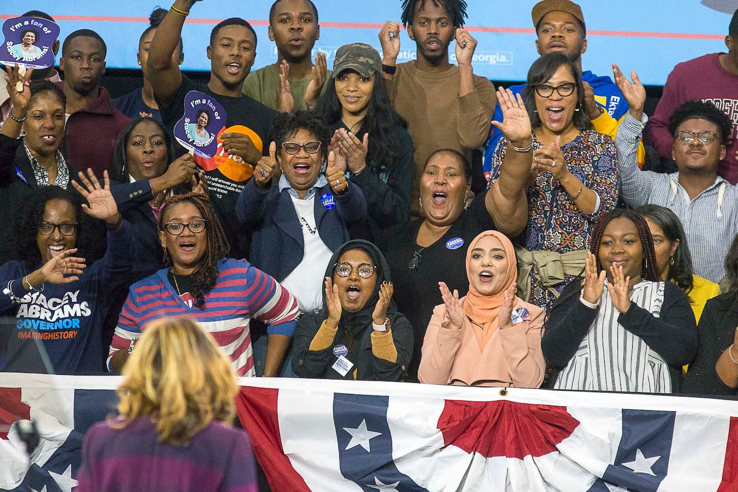 Barack Obama campaigns with Stacey Abrams