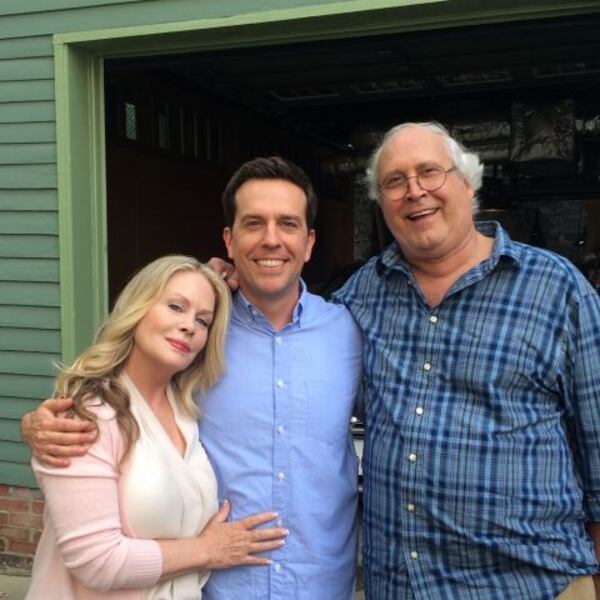 Atlanta native Ed Helms posted this sweet photo with his "parents" on the "Vacation" set but critics didn't love the reboot.