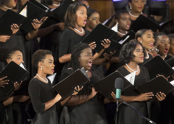 Members of the Spelman College Glee Club will perform a gospel music score live with Atlanta Ballet as part of Dwight Rhoden’s world premiere, “Sunrise Divine.” Contributed by Atlanta Ballet