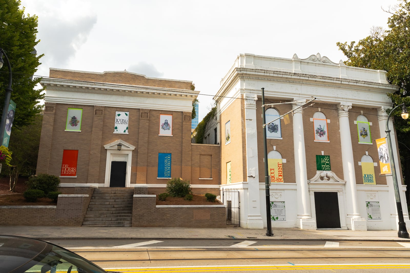 "ICONoclasts" installed at Herndon Plaza.