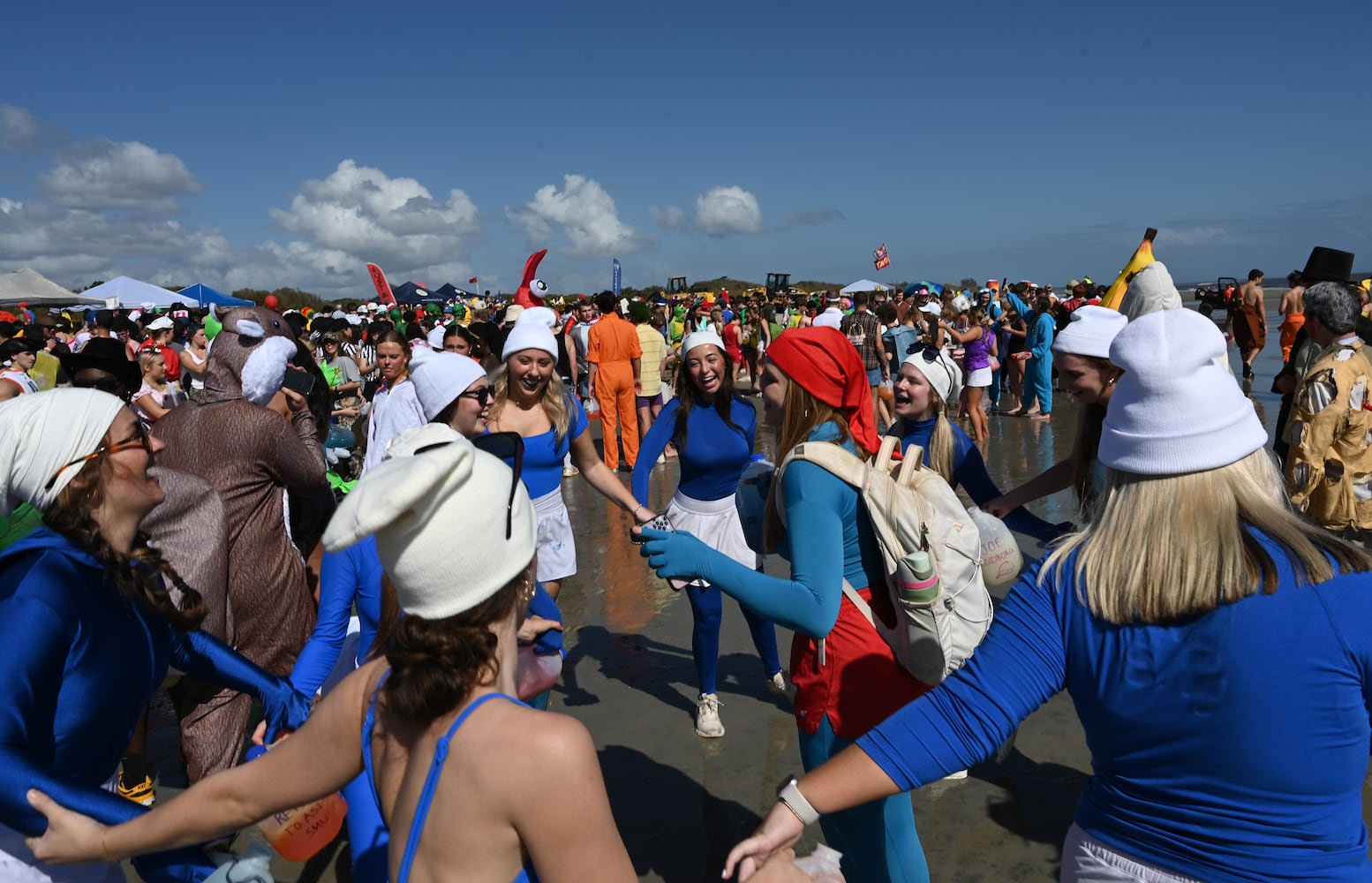 Frat Beach ahead of Georgia Florida game