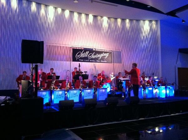 Listen to authentic big band music as Still Swinging performs at Marietta’s Glover Park.