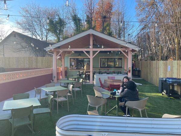 The Velvet Hippo in Avondale Estates features a large patio. / Courtesy of Velvet Hippo