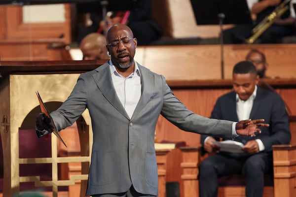 U.S. Sen. Raphael Warnock, who is also a pastor, offered prayers for Donald Trump after an apparent assassination attempt of the former president in July in Pennsylvania.