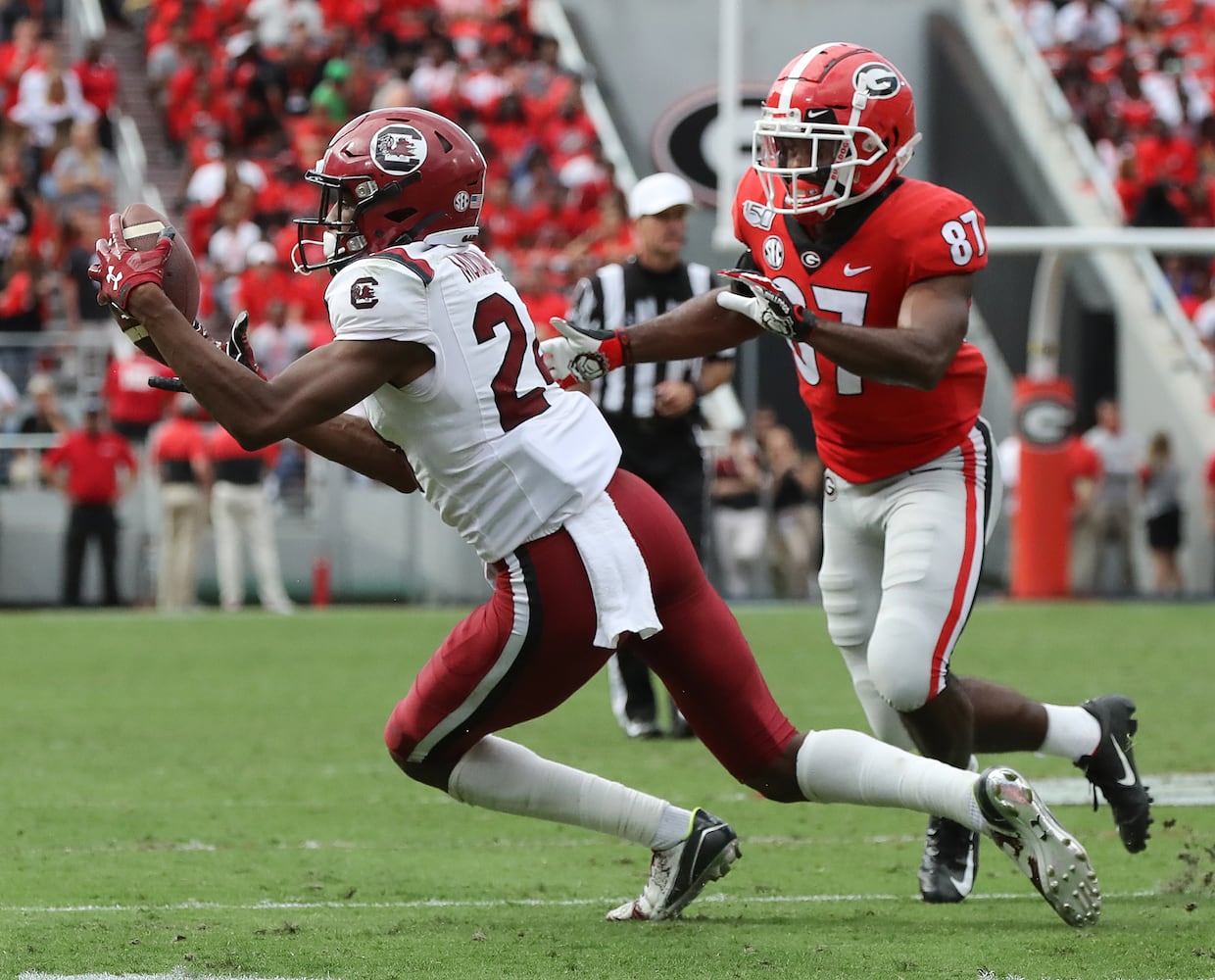 Photos: No. 3 Bulldogs are stunned by South Carolina