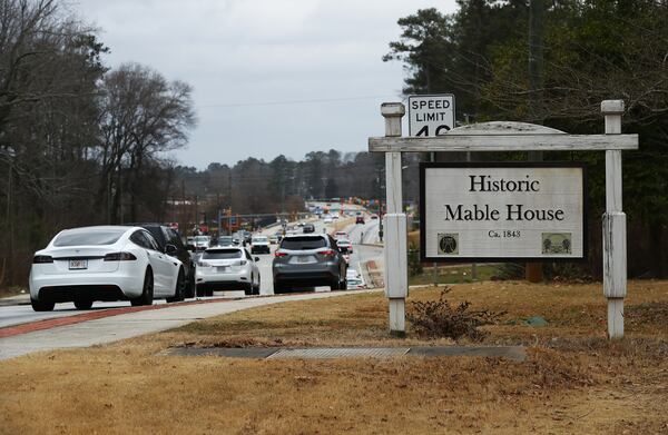 021722 Mableton: Traffic passes by the historic Mable House on Floyd Road on Thursday, Feb. 17, 2022, in Mableton.   “Curtis Compton / Curtis.Compton@ajc.com”`