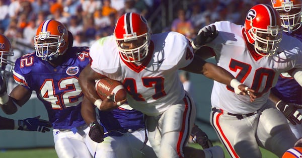 How was former All-SEC RB Robert Edwards recruited to UGA? That story is a good ‘un.  (AJC