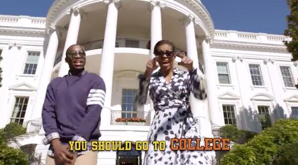 Go to college! says Mrs. Obama